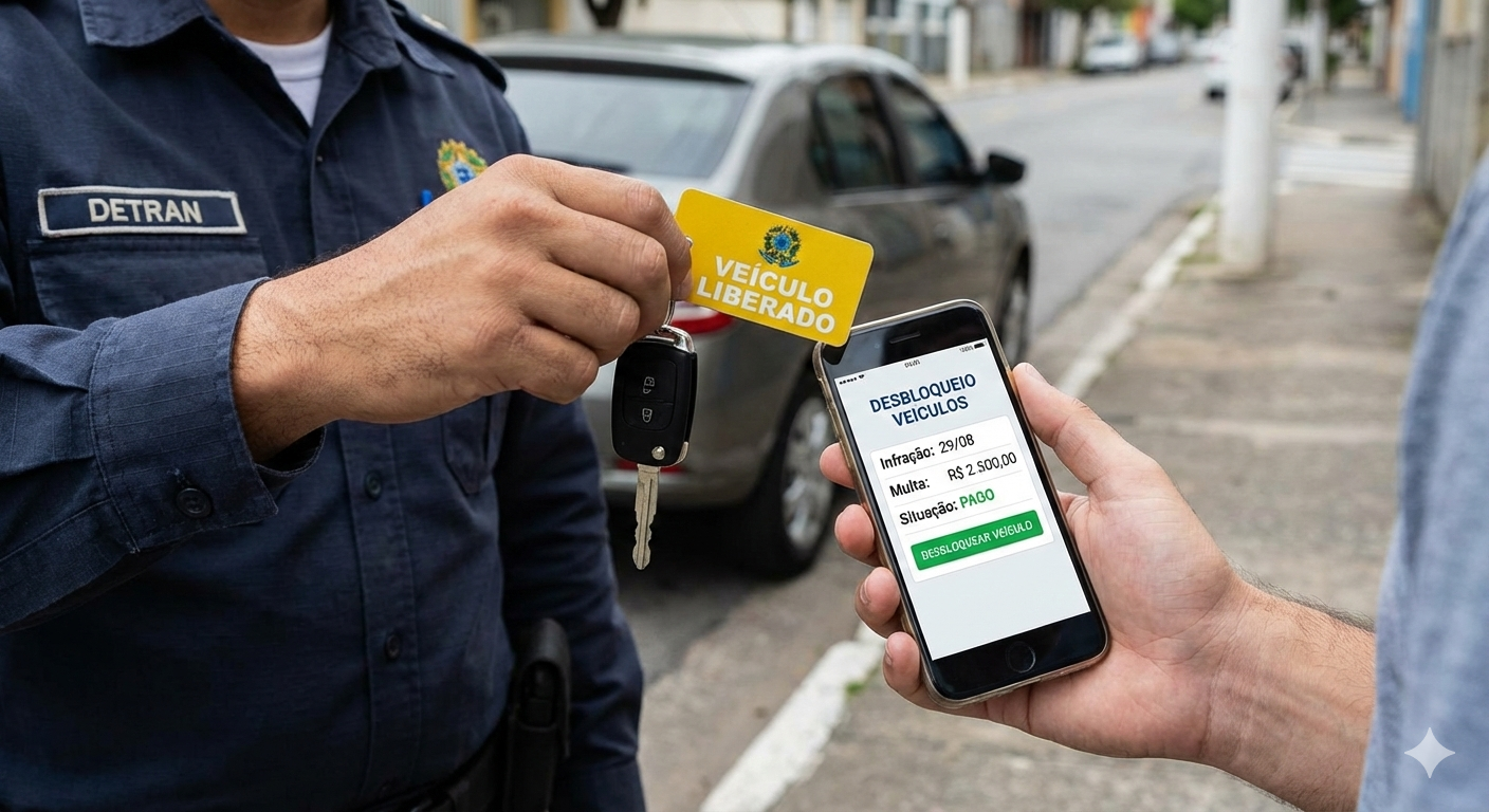 Desbloqueio de veículos por infração de trânsito com vistoria veicular em Nova Cantareira
